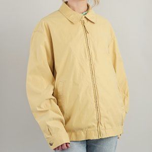 Vintage Norm Thompson Yellow Rain Resistant Jacket